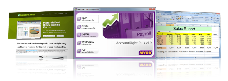 Online Microsoft Excel and MYOB training courses