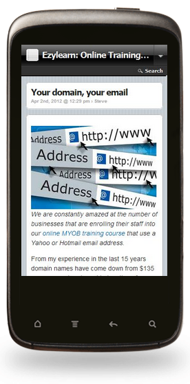 WordPress Plugin WPTouch shows your website on smart phone