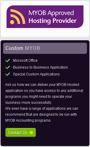 ozBeanz MYOB Approved Hosting Provider for MYOB in the cloud