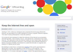 keep the internet free and open - from google