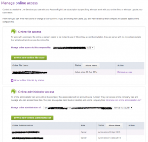 MYOB AccountRight Live Basics - is it really cloud-based accounting software or MYOB and Dropbox 5 - manage admin and users