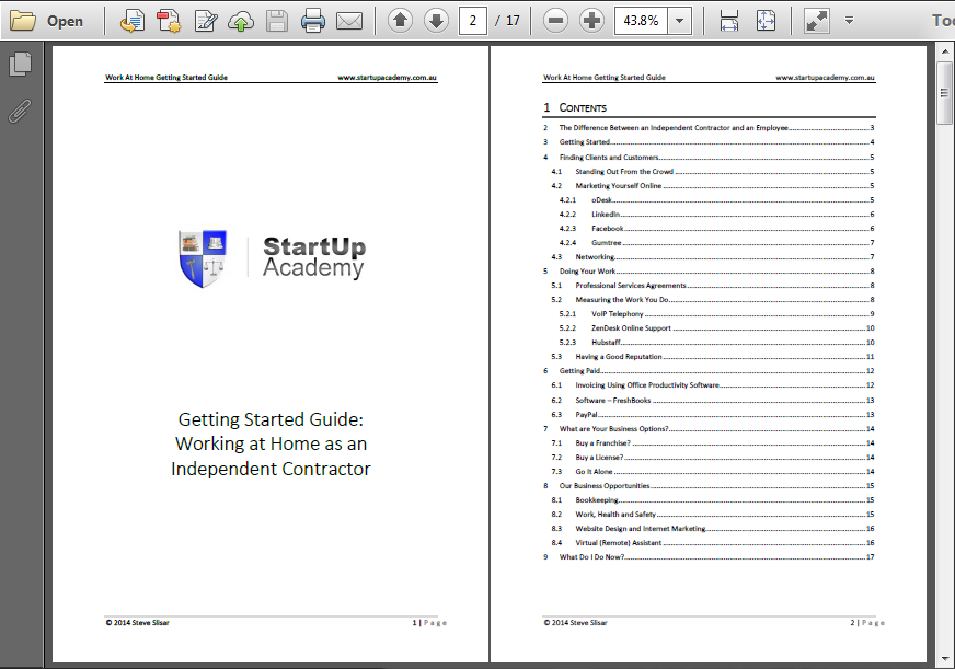 Receive the free guide on starting a business from home as a remote contractor