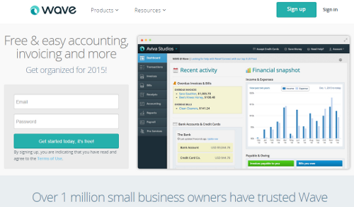 Wave accounting has 1 million users and is free_free