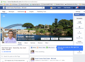 Real Estate Agent Facebook Page, timeline posts and ads help property and brand marketing