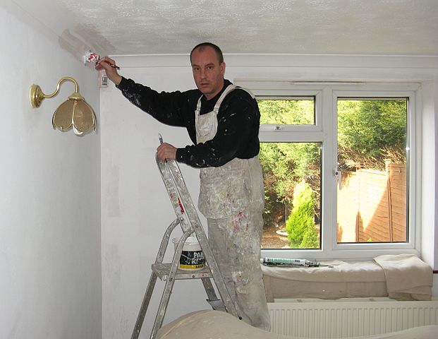 Painting a house renovation of investment property in Newcastle