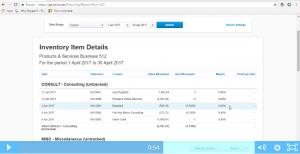 Free Xero Training Course video about inventory reporting