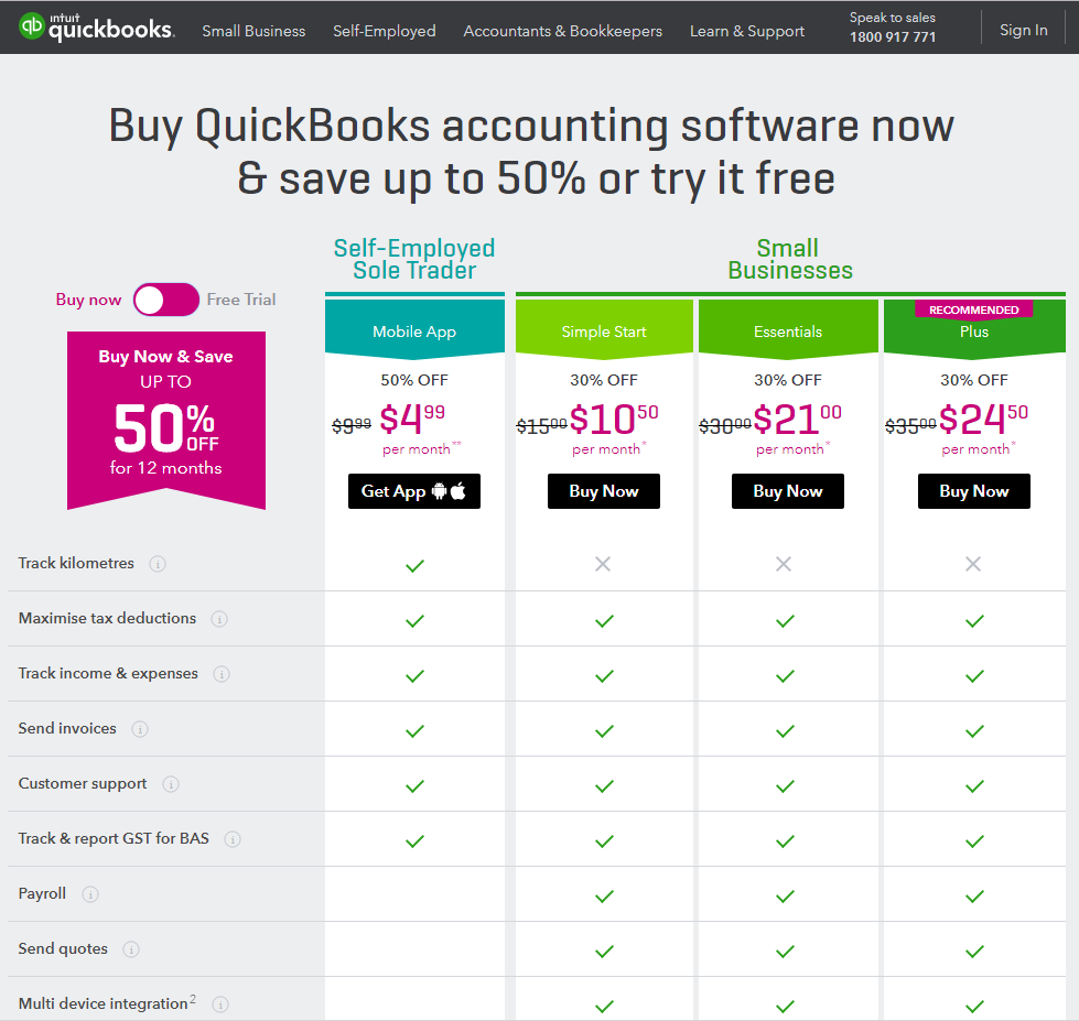 QuickBooks Online Pricing as of February 2018 - online training courses