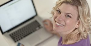 woman learning xero myob excel online training course videos