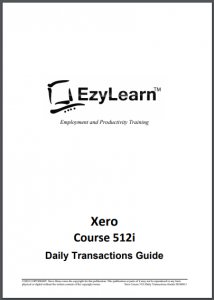 FREE Xero Accounting Training Course Workbook