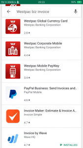 Westpac Biz Invoicing alternatives PayPal, Waveapps, online training for Xero, MYOB, QuickBooks and Excel