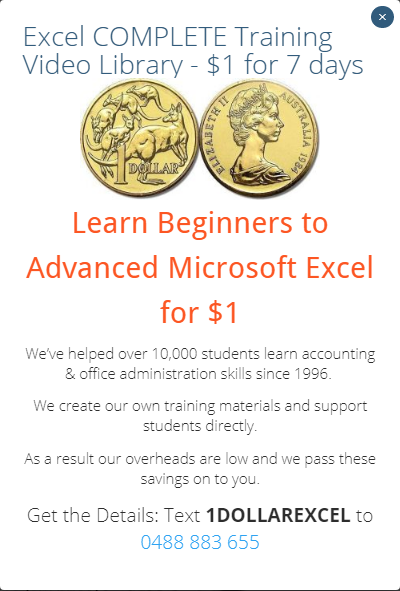 Learn how to use Microsoft Excel Beginners, Intermediate, Advanced Training Courses video library for $1