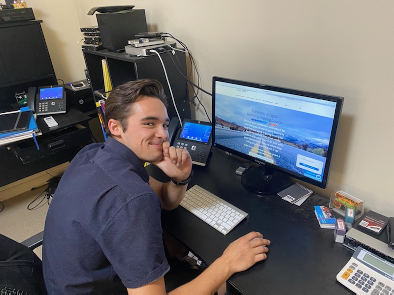 Electrical and air conditioning apprentice performs digital and social media marketing for central coast local firm using Instagram, Facebook and Google training courses