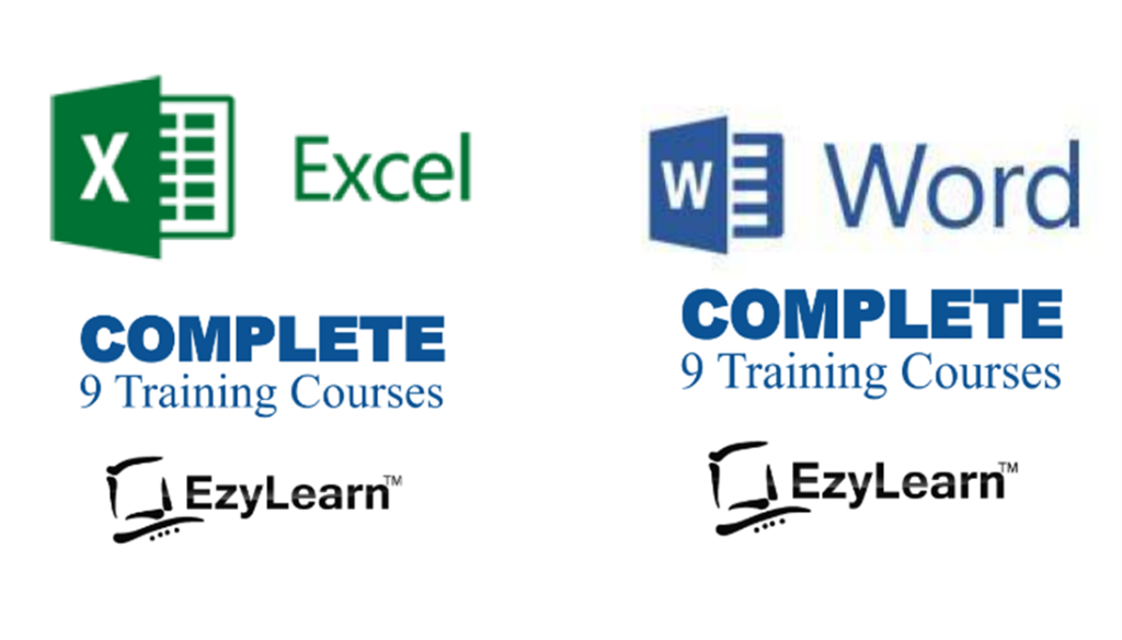 Word and Excel complete training course packages