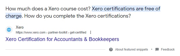 Google Search Results for Is Xero training free - Xero Certification is free from Xero directly