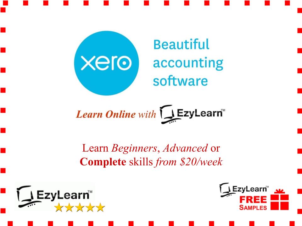 Social Media digital marketing artwork for Online Xero courses and Certification - FREE Xero Course sample