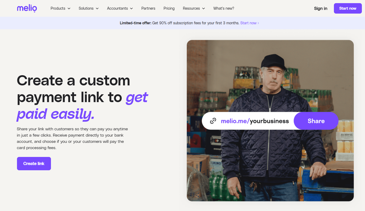 Melio helps with cashflow - give customers a payment link - Xero Courses from $20pw